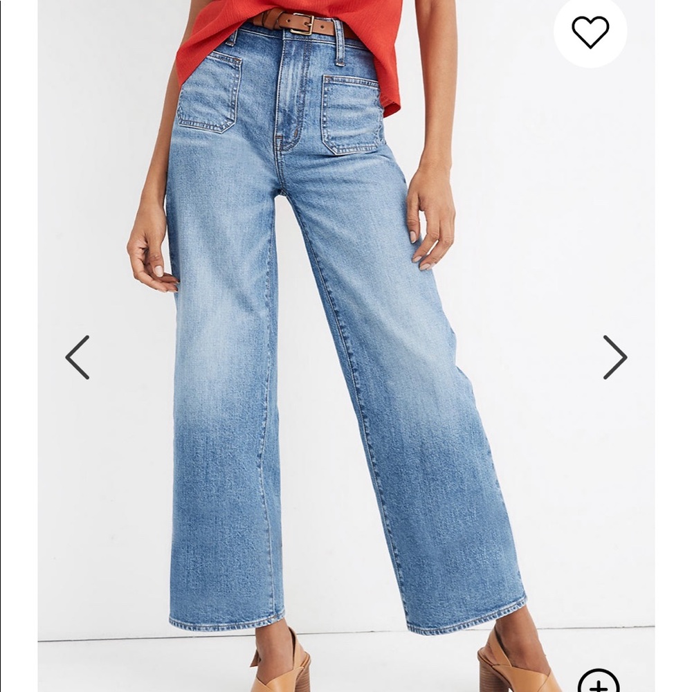 Madewell Wide Leg Crop Jeans